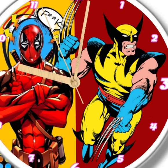 Dead Pool n Wolverine clock - Picture 2 of 4